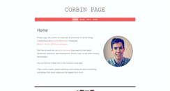Desktop Screenshot of corbinpage.com